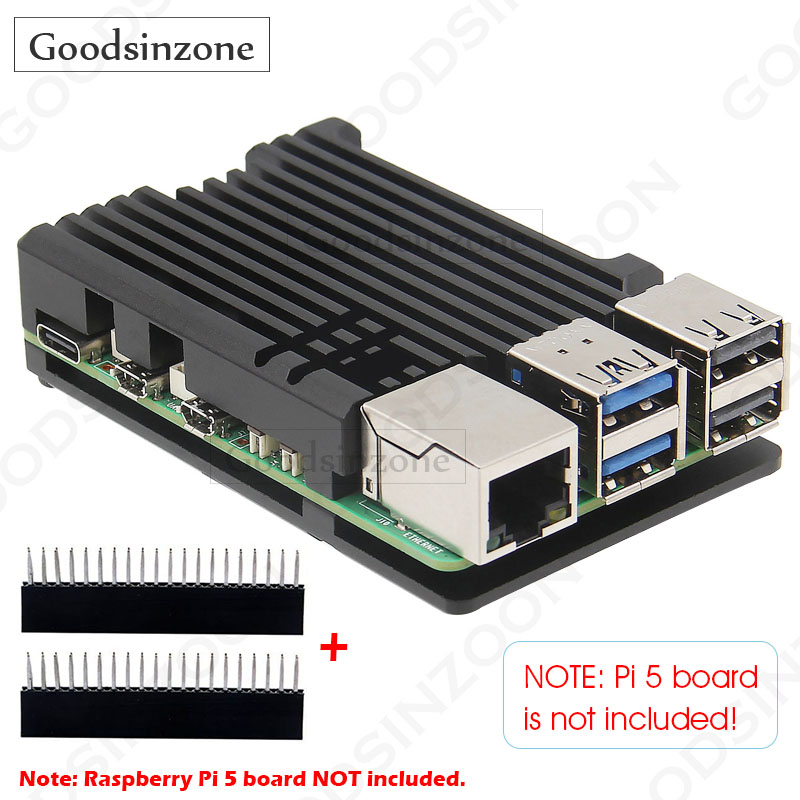 Pi 5 Case - Raspberry Pi 5 Alüminyum Zırh Kılıfı