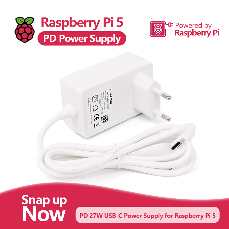 Pi Power Supply - Raspberry Pi 5 PD Güç Adaptörü