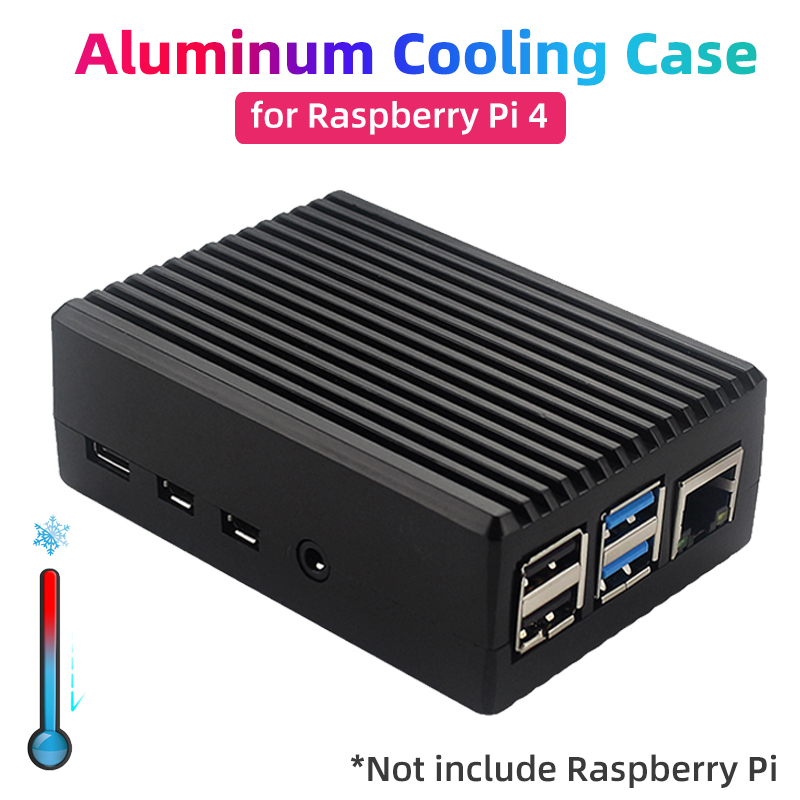 Pi 4 Case - Raspberry Pi 4 Alüminyum Alaşımlı Kasa