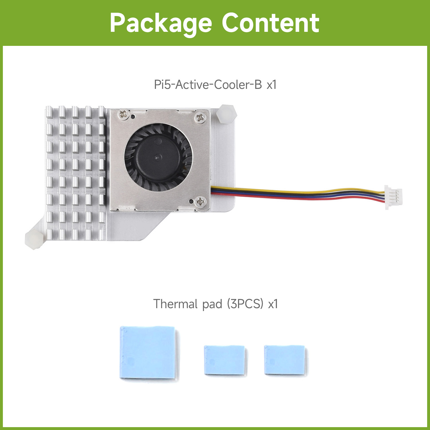 Raspberry Pi 5 - Raspberry Pi 5 için Waveshare Aktif