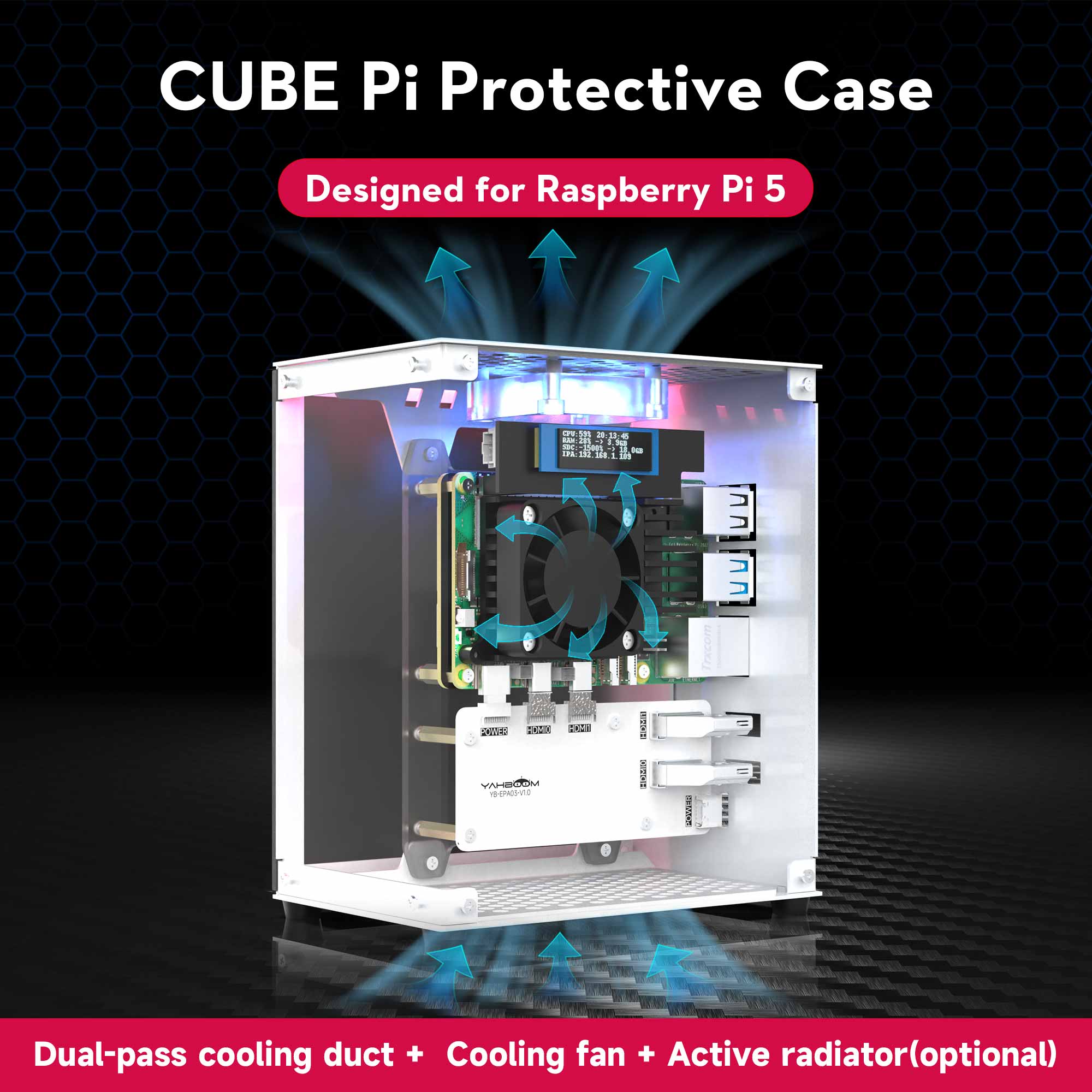 Pi 5 Case - Raspberry Pi 5 Kılıf Koruyucu Kiti