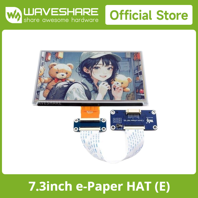 Pi Display - Waveshare 7.3 inç 6 Renkli E-Kağıt