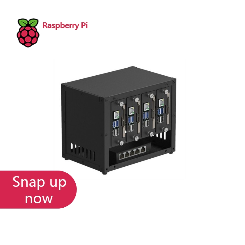 Raspberry Pi 4 - UCTRONICS Raspberry Pi Küme Kasası, Çoklu