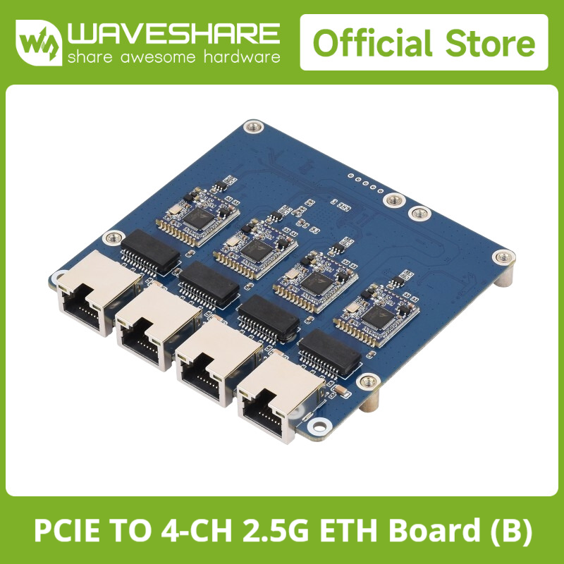 Waveshare PCIe TO 4-Ch Gigabit - Raspberry Pi 5 incelemesi ve fiyatı