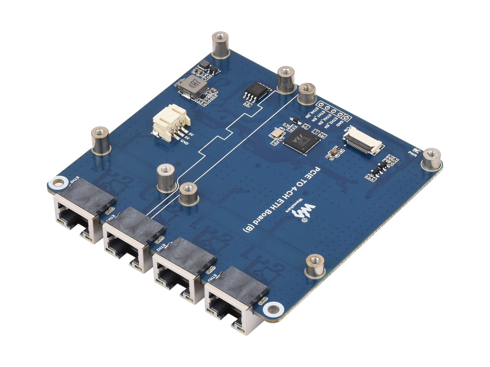 Waveshare PCIe TO 4-Ch Gigabit - Raspberry Pi 5 incelemesi ve fiyatı