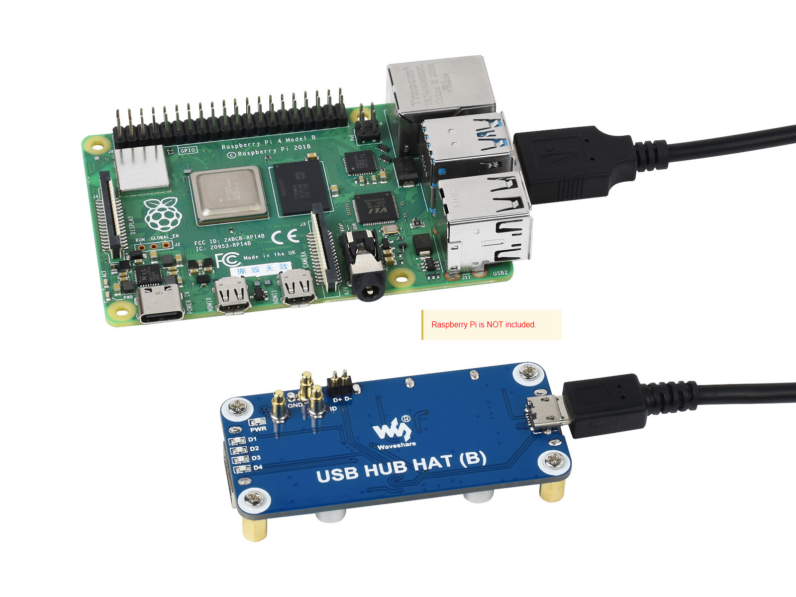 Waveshare USB HUB HAT (B) 4x b - Pi Zero incelemesi ve fiyatı