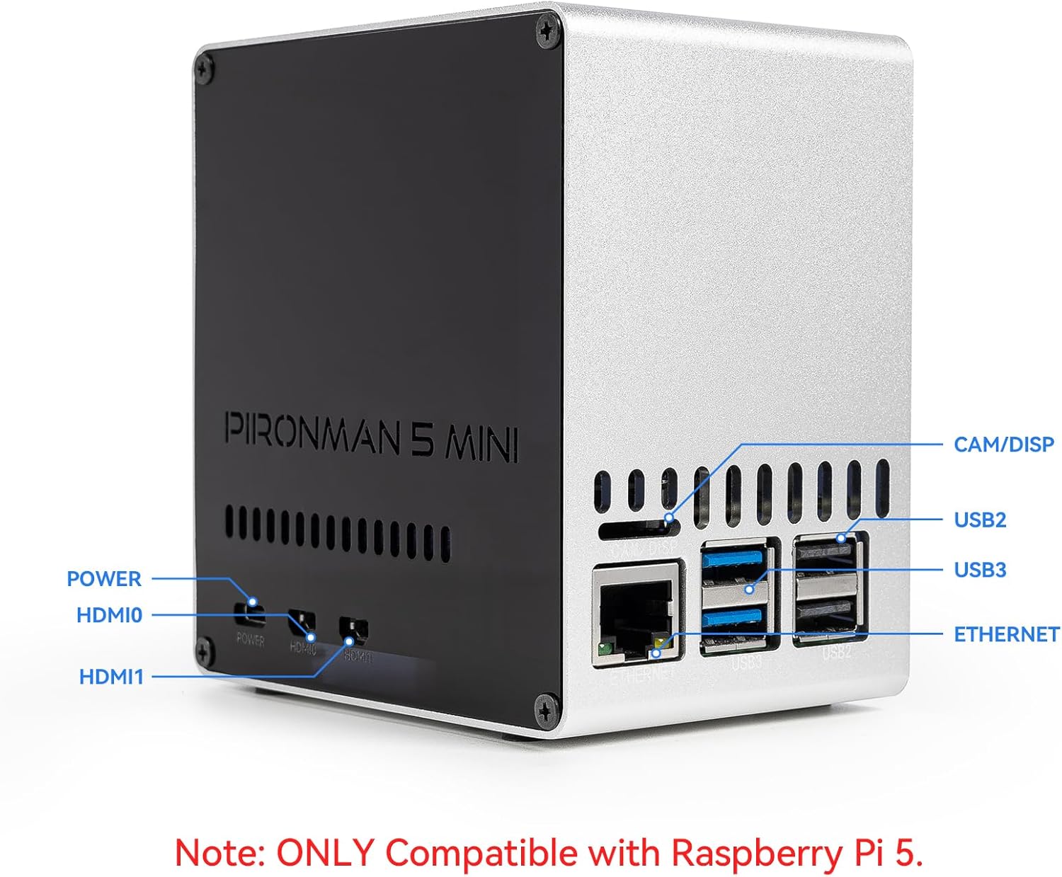 Pironman 5-Mini NVMe M.2 SSD P - Pi 5 Case incelemesi ve fiyatı