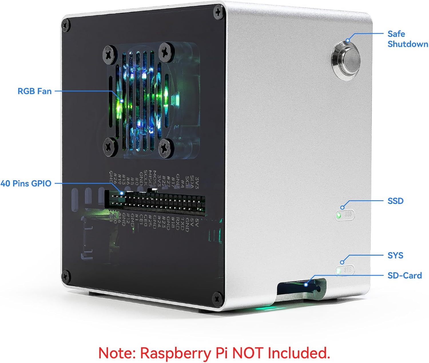 Pironman 5-Mini NVMe M.2 SSD P - Pi 5 Case incelemesi ve fiyatı