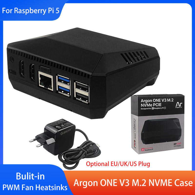 Argon ONE V3 M.2 NVME Kasa Alü - Pi Power Supply incelemesi ve fiyatı