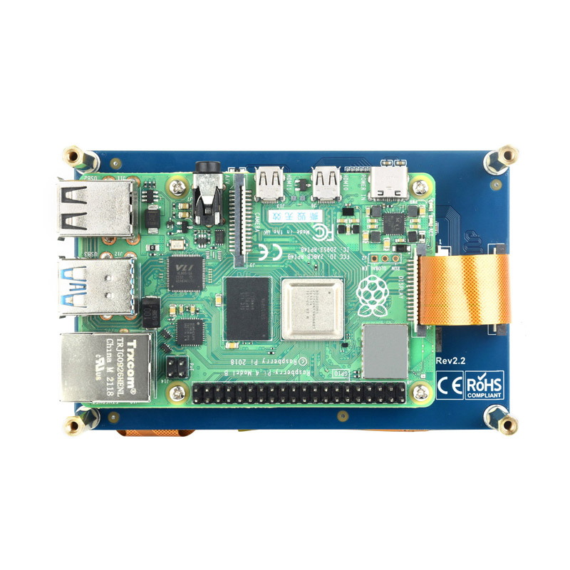 Raspberry Pi 4.3 inç DSI Ekran - Pi 5 Case incelemesi ve fiyatı
