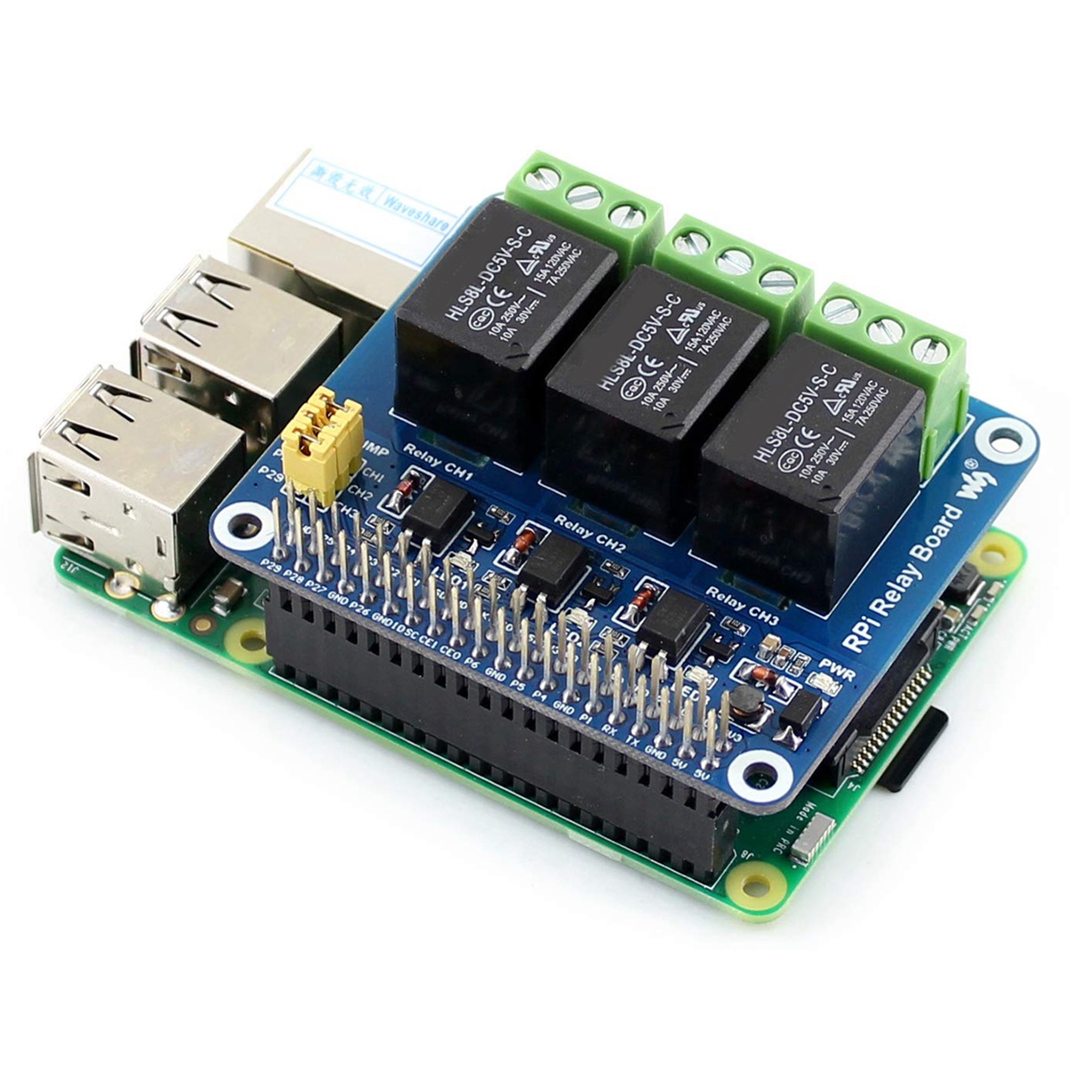 Waveshare 5V 3 Kanallı Röle Mo - Pi Zero incelemesi ve fiyatı