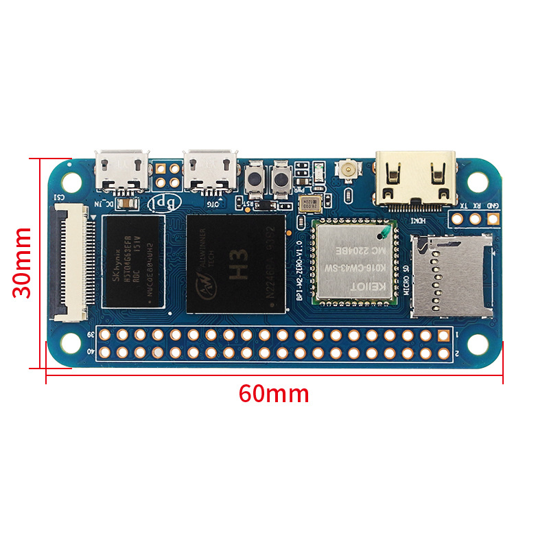 Banana Pi-M2 Zero H3 Dört Çeki - Pi Zero incelemesi ve fiyatı