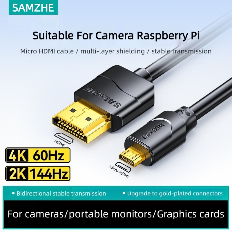 SAMZHE Mikro HDMI Uyumlu 4K/60 - Pi Camera Cable incelemesi ve fiyatı
