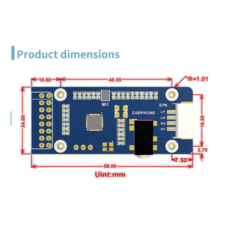 WM8960, Raspberry Pi için 5/7  - Pi Display incelemesi ve fiyatı