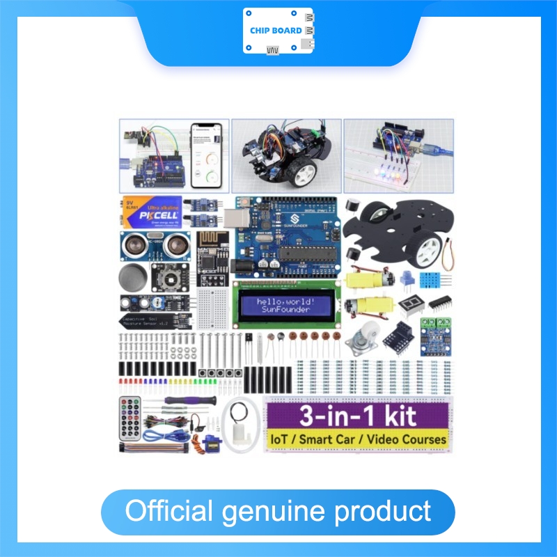 SunFounder 3'ü 1 Arada Arduino - Arduino Kit incelemesi ve fiyatı